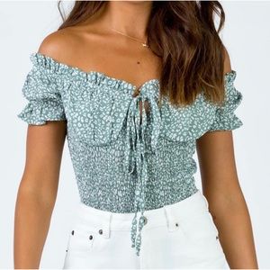 Princess Polly Green Bodysuit